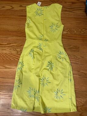 Disney/Pixar Inside Out-Joy Sleeveless  Dress with Blue Starburst Detail